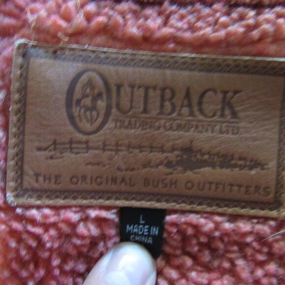 Womens Outback Trading Co Fleece Full Zip Hooded Jacket Sz L - Picture 6 of 7